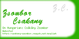 zsombor csakany business card
